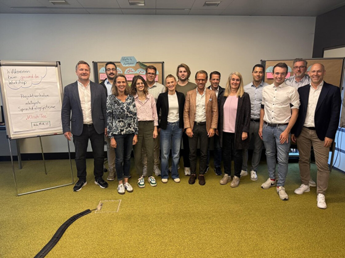 Teilnehmer des Workshops für die KI-Telefonie von gesund.de